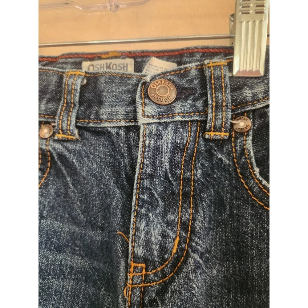 Oshkosh‎ B'Gosh Baby Boys Blue Denim Jeans Classic Fit Size 4T Adjustable